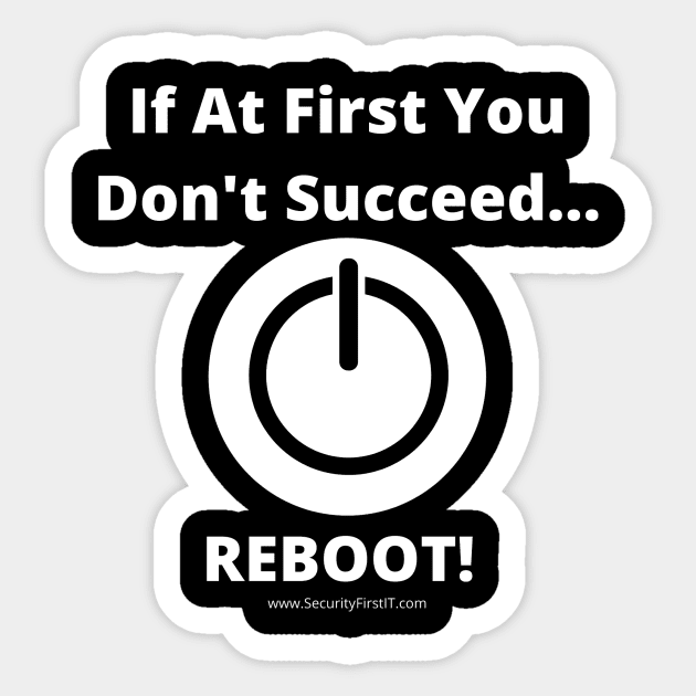 Reboot Sticker by Security First IT